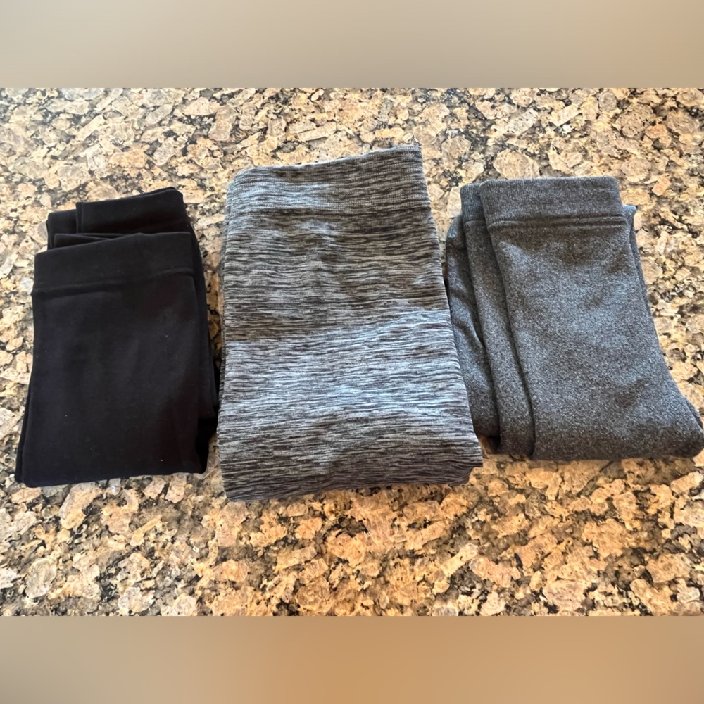 Fleece lined leggings  - set of 3